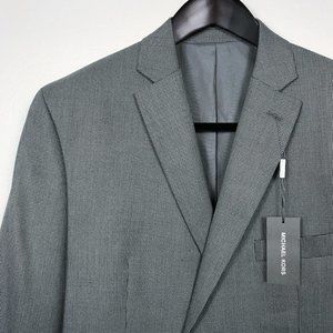 Michael Kors Kelson Blazer NWT Grey Nailhead Double Vent 44S